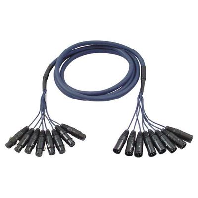DAP FL60 Multikabel 8x XLR male naar 8x XLR female 3m