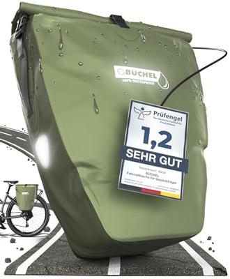 Buchel tas enkel 100% 25,4l waterdicht groen