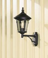 Wandlamp Virgo opwaarts - Matzwart - thumbnail