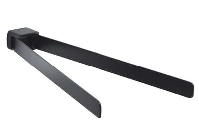 Dubbele Handdoekhouder Sapho Pirenei Draaibaar 35.9 cm Mat Zwart