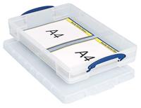 Opbergbox ru 10ltr 520x340x85mm transp wit - thumbnail