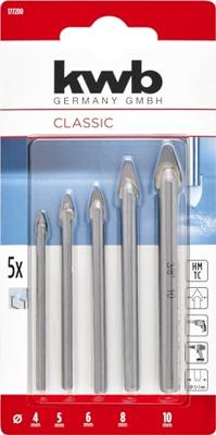 Glasborenset 4-10mm 5dlg KWB - Kwb