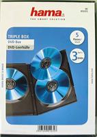 Hama DVD 3 Box 5 Pak Zwart - thumbnail