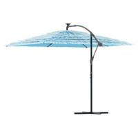 Parasol met stalen paal 290x290x238 cm blauw - thumbnail