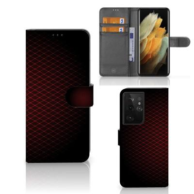 Samsung Galaxy S21 Ultra | Telefoon Hoesje | Geruit Rood