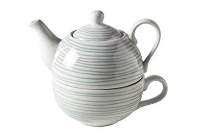 Cosy & Trendy Tea for one Green lines