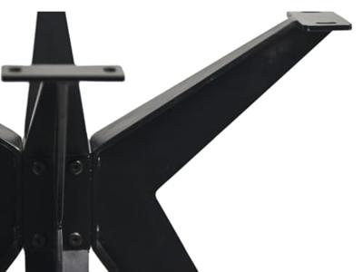 Onderstel Angle - 135x80x72 - Gepoedercoat zwart - Metaal
