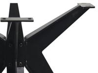 Onderstel Angle - 135x80x72 - Gepoedercoat zwart - Metaal - thumbnail