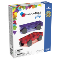 Magna-Tiles Auto's uitbreidingsset rood/paars 2 stuks - thumbnail