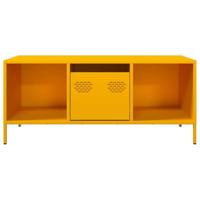 Salontafel 101,5x50x43,5 cm koudgewalst staal mosterdgeel - thumbnail