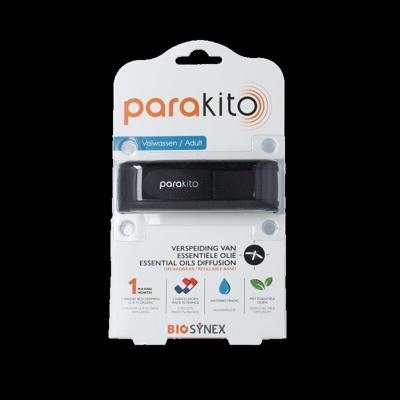 ParaKito Anti-Muggen Armband Zwart Volwassenen