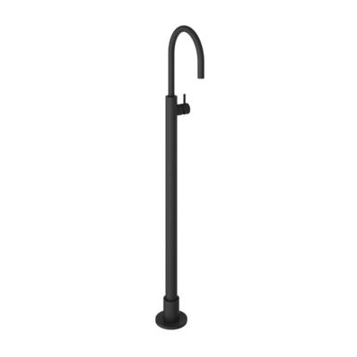 Vrijstaande Wastafelmengkraan Hotbath Cobber 1-hendel Gebogen 121 cm Mat Zwart
