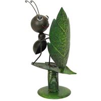 Tuinbeeld metalen surfende mier - thumbnail