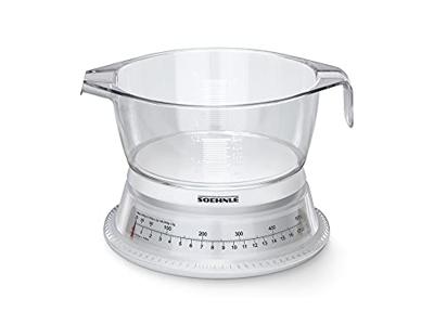 Soehnle 65418 Vario Analoge Keukenweegschaal met Maatbeker 0.5L Wit