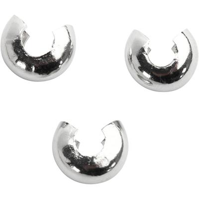 Creativ Company Metalen hoes, d 5 mm, verzilverd, 50 stuk/ 1 doos Creativ Company Metalen hoes, d 5 mm, verzilverd, 50 stuk/ 1 doos