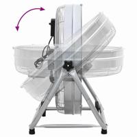 VidaXL Trommelventilator met wiel zilver 73 x 42 x 70 cm aluminium - thumbnail