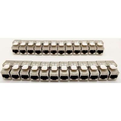 Confezione da 24 jack keystone RJ45 Cat.6a - LINEARI - PR24AS24 - Corti - Schermati