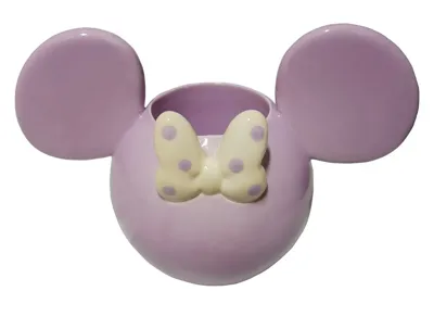 Disney 3D bloempot Minnie purple 5 cm