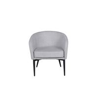 Nohr Fauteuil 'Jennilee' Bouclé, kleur Grijs - thumbnail