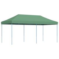 Partytent inklapbaar pop-up 580x292x315 cm bruin - thumbnail
