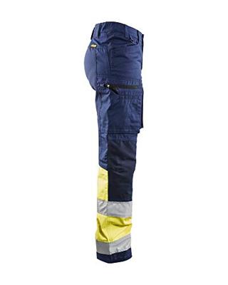 Blåkläder Dames werkbroek High-Vis met stretch 71611811 | Marine/High-Vis Geel | Maat 38 - 7330509615553