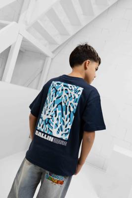 Ballin Amsterdam Coral Overload T-Shirt Kids Donkerblauw - Maat 176 - Kleur: Donkerblauw | Soccerfanshop