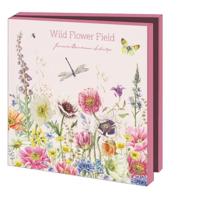 Kaartenmapje Wild Flower Field, Janneke Brinkman 10 Stuks - thumbnail