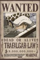 Poster One Piece - Wanted Law Wano 38x52cm - thumbnail
