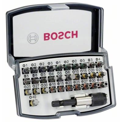 Bosch Accessoires Sets Prof (32-delige set schroefbit PH1-PH2 (2x)-PH3/ PZ1-PZ2 (2x)-PZ3/ HEX3-HEX4-HEX5-HEX6/ T10-T15-T20-T20-T25-T27-T30-T40) -