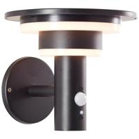 Buitenwandlamp - BRILLIANT - GARVINA - LED en solar - Bewegingsmelder - Roestvrij staal en kunststof - 4 W - Zwart - thumbnail