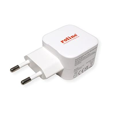 ROLINE USB Oplader met Eurostekker, 2 poorten (Type A QC3.0, Type C PD), 20W