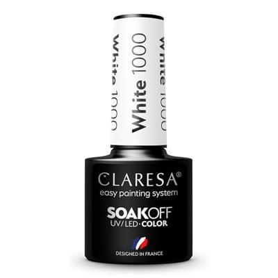 Claresa uv/led gellak 5ml white 1000 Claresa uv/led gellak 5ml white 1000