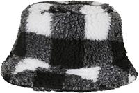 Flexfit FX5003SC Sherpa Check Bucket Hat - White/Black - One Size - thumbnail