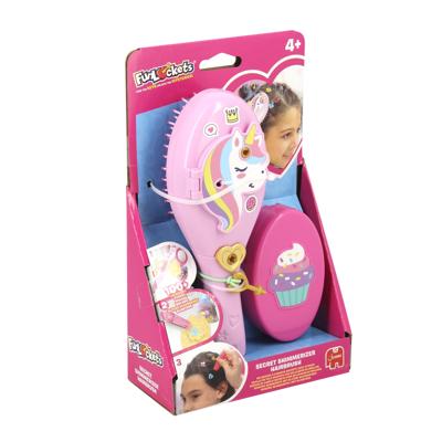 Jumbo funlockets geheime haarborstel met glinsters - 8st.