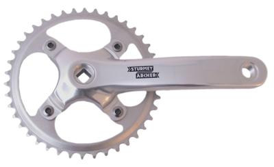 Sturmey Archer 42t Crankset - Zilver