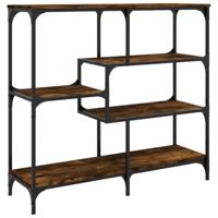 Wandtafel 103x32x95 cm bewerkt hout gerookt eikenkleurig - thumbnail