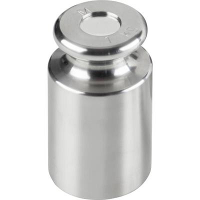 Kern 35711 Testgewicht 357-11, OIML-klasse M2, nominale waarde 1 kg, knop, roestvrij staal fijngedraaid (OIML)