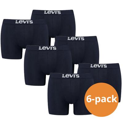 Levi's Boxershorts Heren 6-pack Solid Navy-XXL