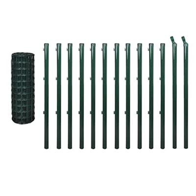 VidaXL Eurohek 10x0,8 m staal groen VidaXL Eurohek 10x0,8 m staal groen