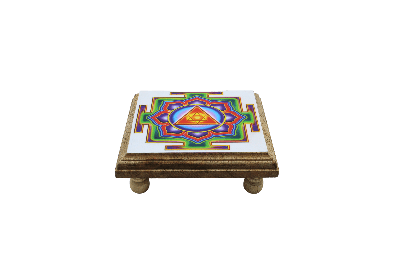 Mini Altaar Tafel - Yantra & Pentagram