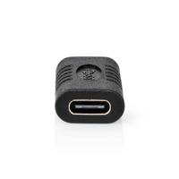 Nedis CCGP64900BK Usb-adapter Usb 3.2 Gen 2 Usb-c™ Female Usb-c™ Female 10 Gbps Vernikkeld Zwart Polybag - thumbnail