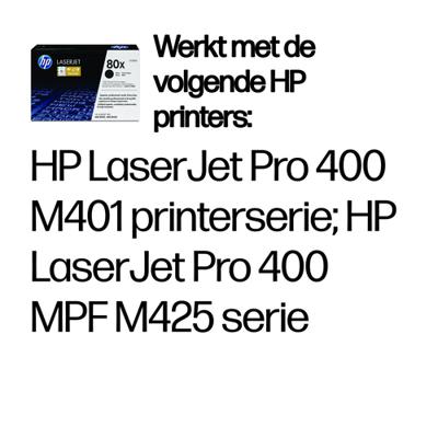 HP toner 80X, 6 900 pagina&apos;s, OEM CF280X, zwart - thumbnail