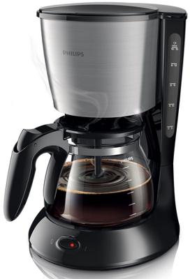 Philips Home Daily Collection HD7462/20 Koffiezetapparaat Zwart, Metaal Capaciteit koppen: 15 Glazen kan - thumbnail