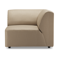 HKliving Jax bank right corner Pure Earth - thumbnail