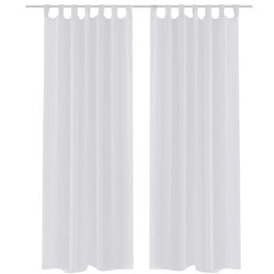 Gordijn Wit 140x245 cm (2 stuks)