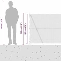 VidaXL Afrasteringspaal groen 10 x 1,2 m (13 mm gaas) staal en pvc - thumbnail