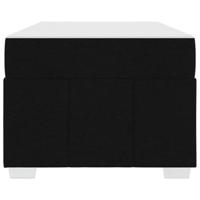 Bedframe met matras Zwart 120 x 190 cm Stof - thumbnail