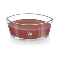 WoodWick Geurkaars Ellipse Cinnamon Chai - 9 cm / 19 cm - Geurkaars in Glas - Houten Lont - thumbnail
