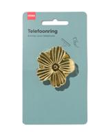 HEMA Smartphone ring ⌀5cm bloem goud (goud) - thumbnail