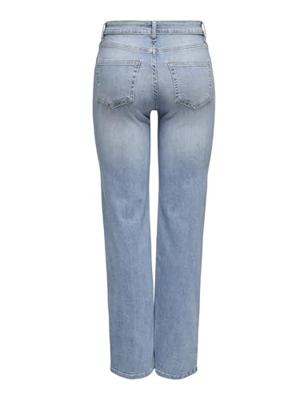 Only Onlblush Mid Straight Dnm Tai467 Noos Straight Leg Light Blue Denim